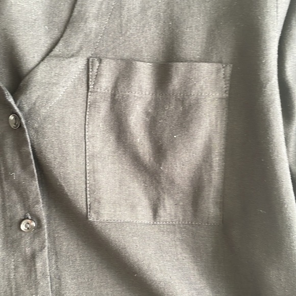 NWT YFB BLACK LINEN SHIRT/DRESS - Picture 8 of 9